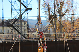 Lavori in quota su Fune